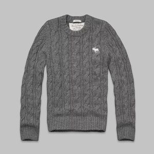NWT Abercrombie & Fitch cable knit wool sweater